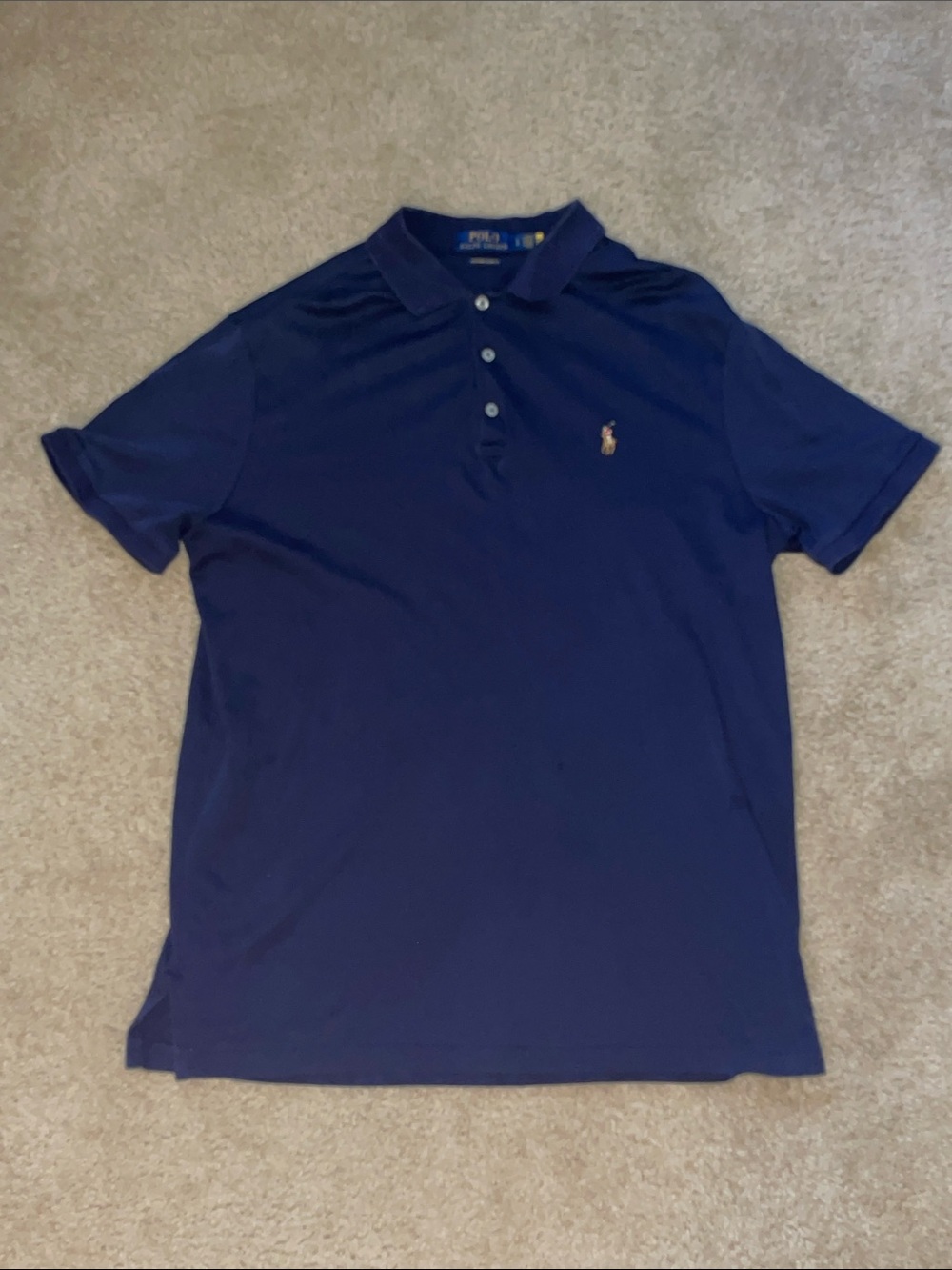Polo by Ralph Lauren Deep Blue Short-Sleeve Polo